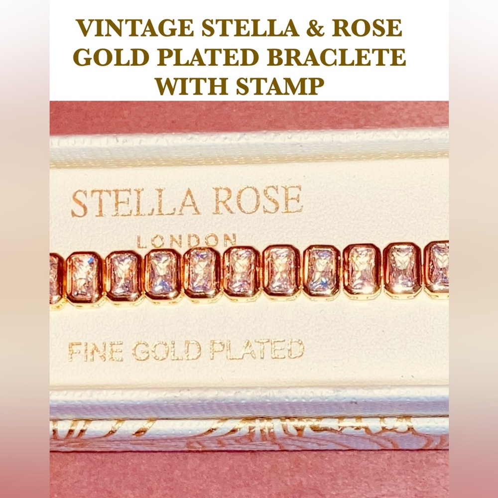 Stella & Dot Gold Plated Bracelet- Has a vintage look-Ring included size 81/2-9